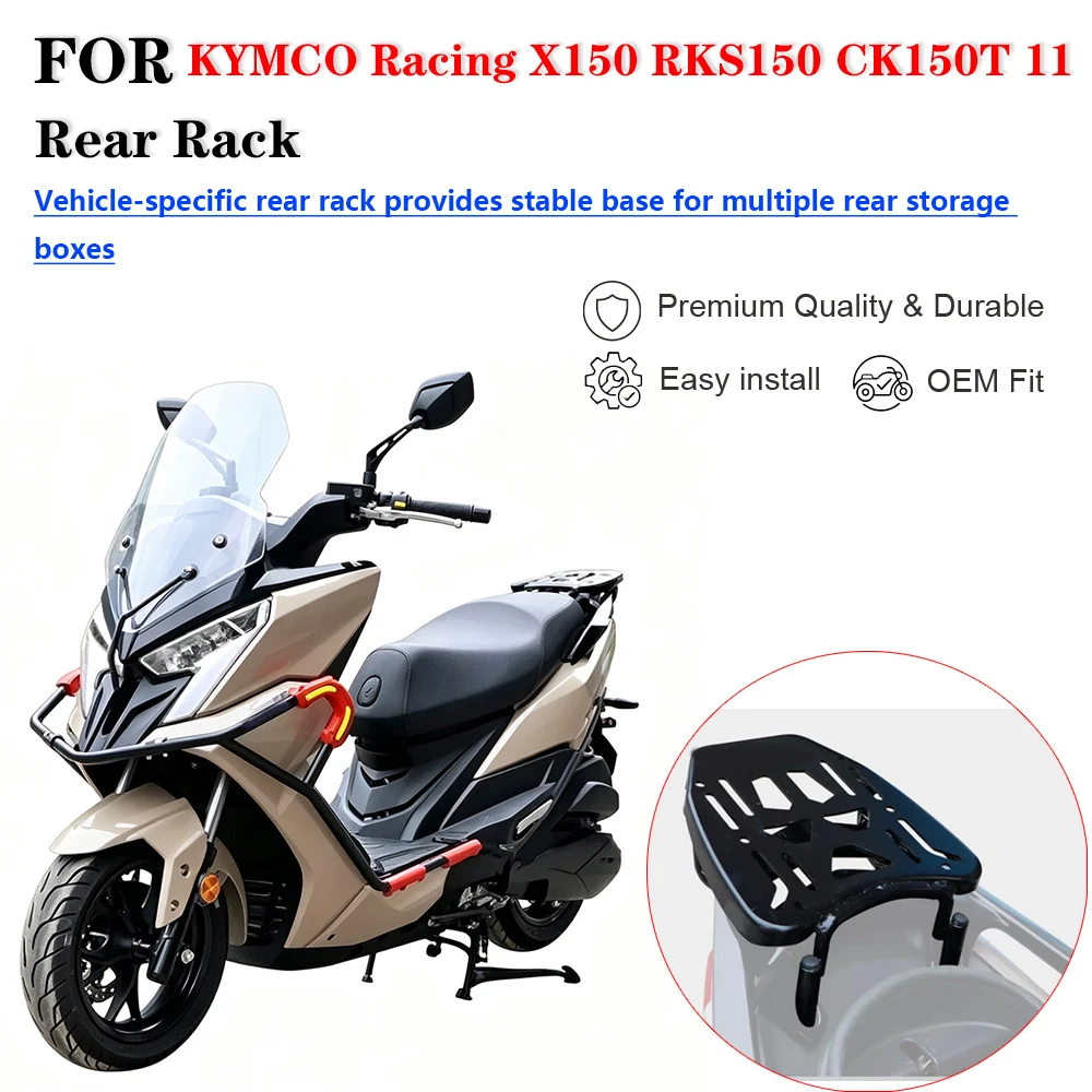 For KYMCO Racing X150 RKS150 CK150T‑11 Motorcycle Rear Luggage Rack Tail Box Mount Bracket Modification Accessories