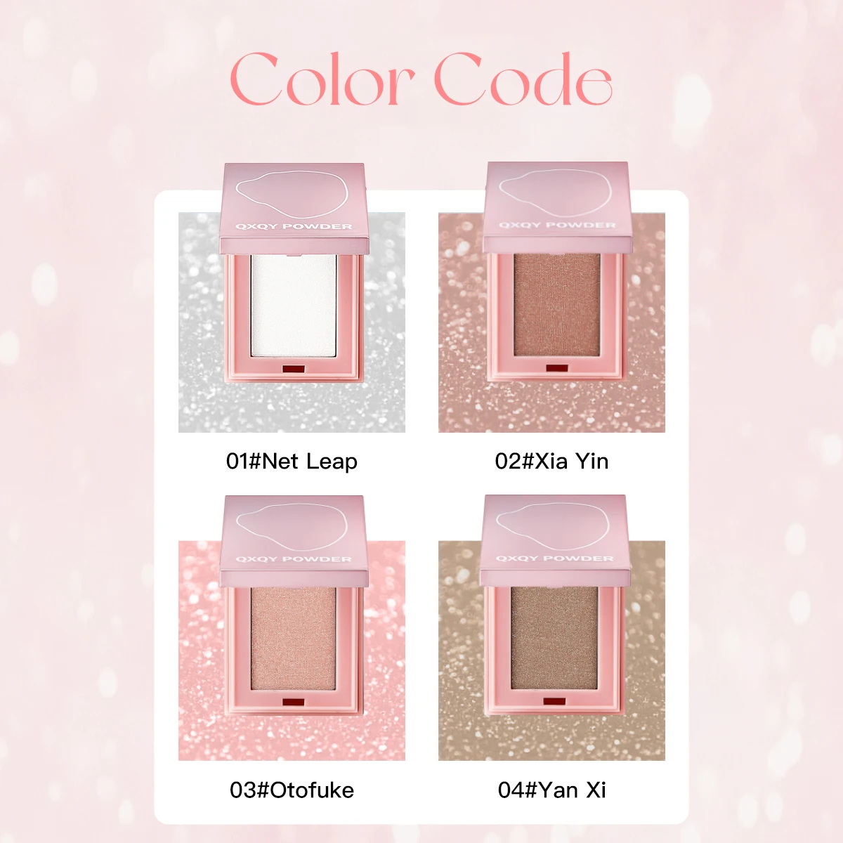 Pearlescent Shimmer Eyeshadow Smooth Texture Easy Apply Sparkling High-Gloss Brightening Powder Eye Makeup