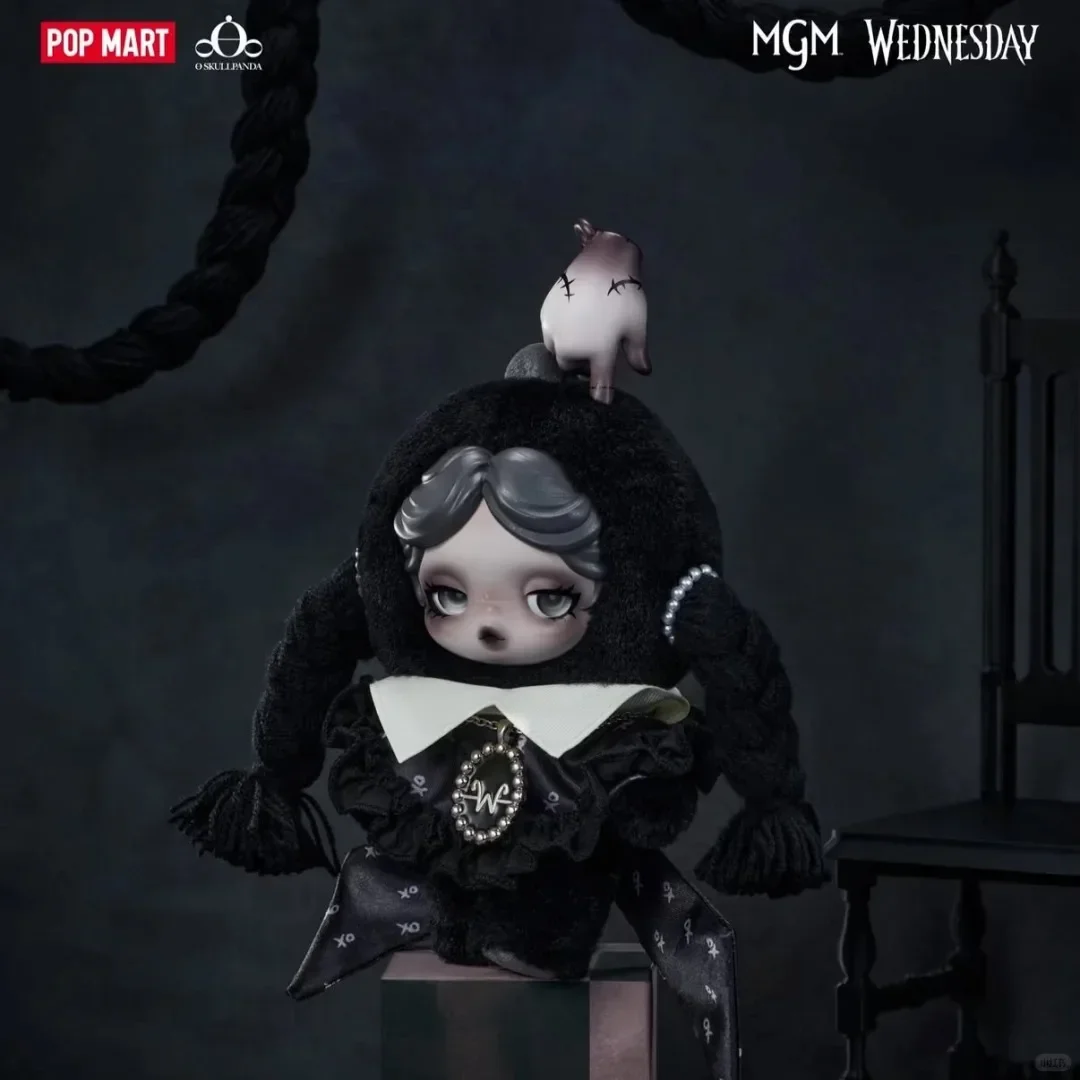 

POPMART SKULLPANDA Limited To Japan Bear Slack, плюшевая кукла с подвеской, серия фигурок лифта, коллекция гибкости и устойчивости