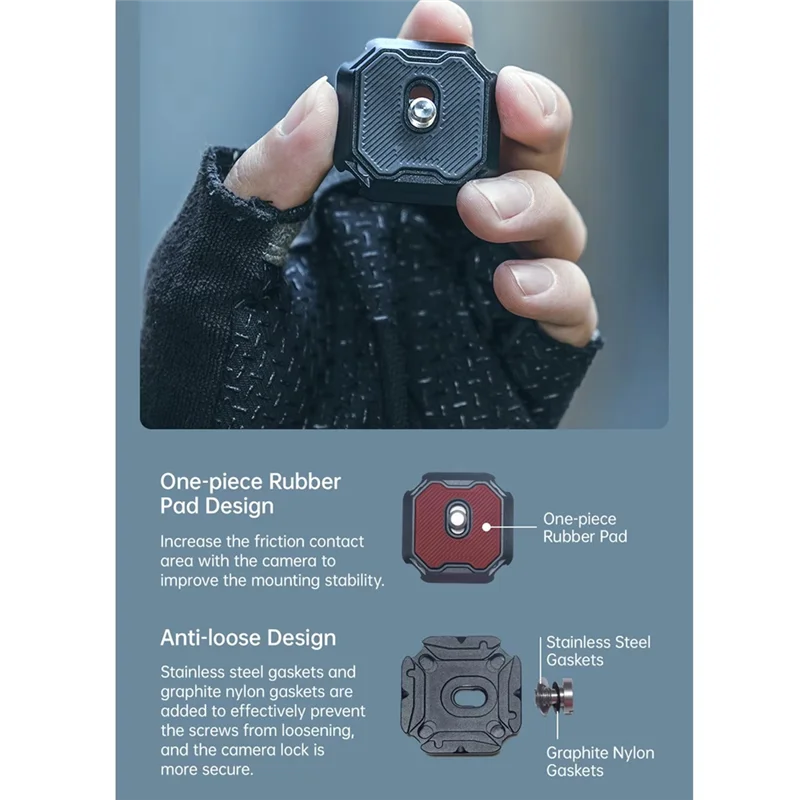 ABZZ-F38 Multi-Hole Quick Release Base F38 Multi-Hole Quick Release Kit Forcamera Toshoulder Strap