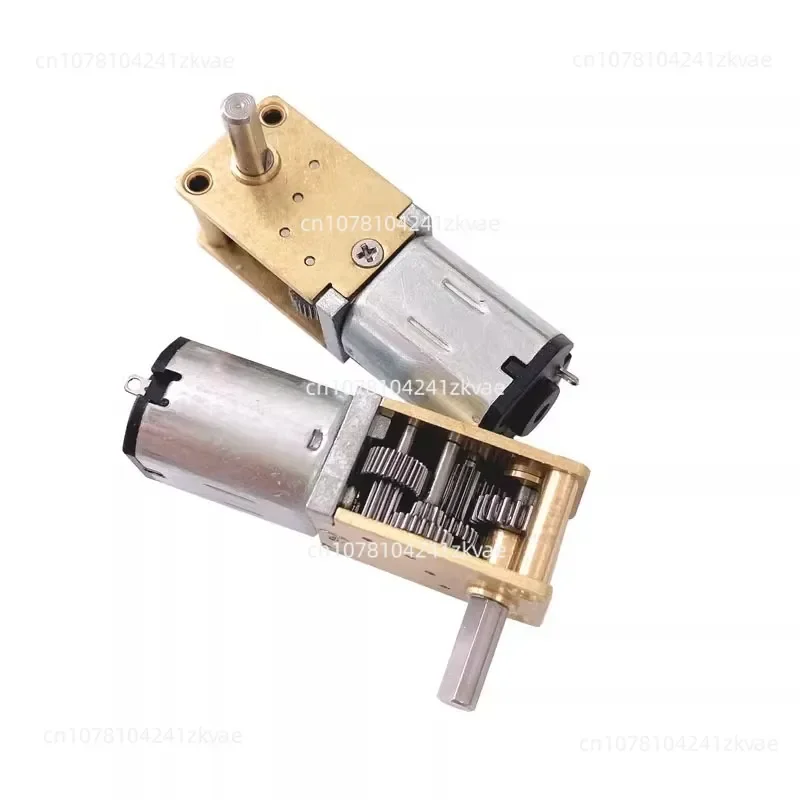 GA12-N20 Deceleration Motor 12V6V3V Horizontal Turbine Worm Miniature DC Motor Self-locking Small Motor