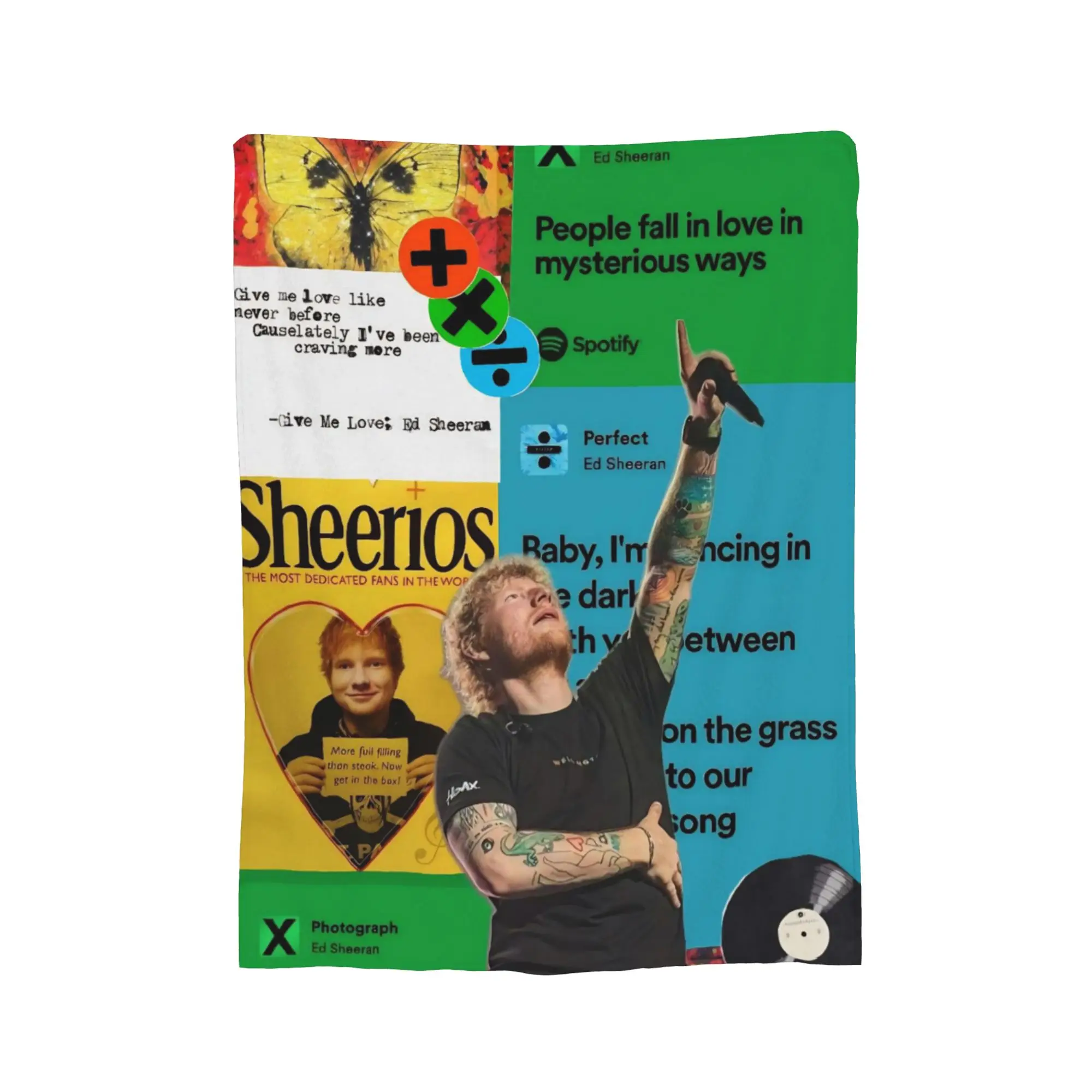 إد شيران حلقة جولة 2026 رمي بطانية للأريكة غامض لينة بطانية قطيفة 50x60 بوصة أحجام متعددة المفرش لجميع المواسم