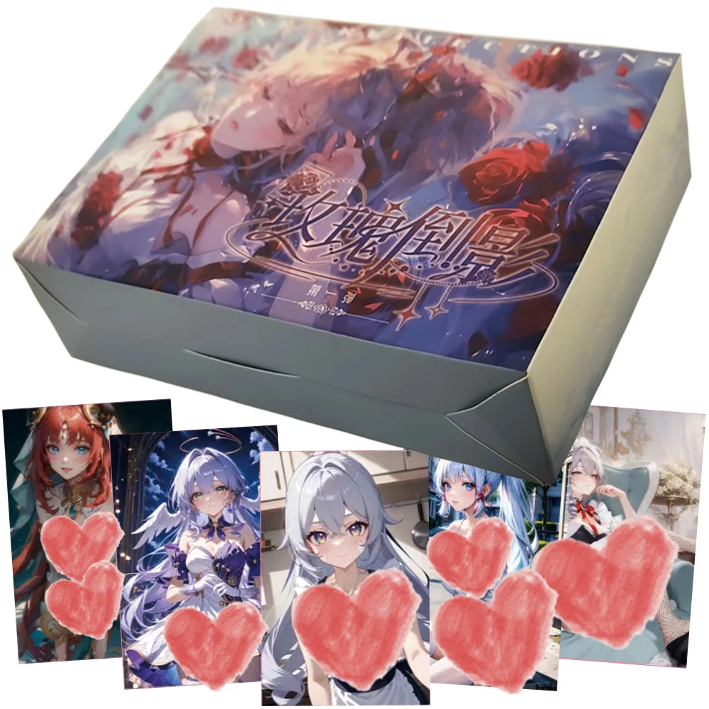 

Оптовая продажа, карта с отражателем розы для детей, соблазнительная и милая девушка, Камисато Аяка, ограниченная коллекция игр, карточные игрушки для семьи