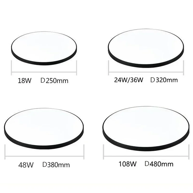 LED Ceiling Light 220V 110V Waterproof Dustproof Three Proof Light Bedroom Bathroom Dining Room Kitchen Indoor Lighting Fixtures