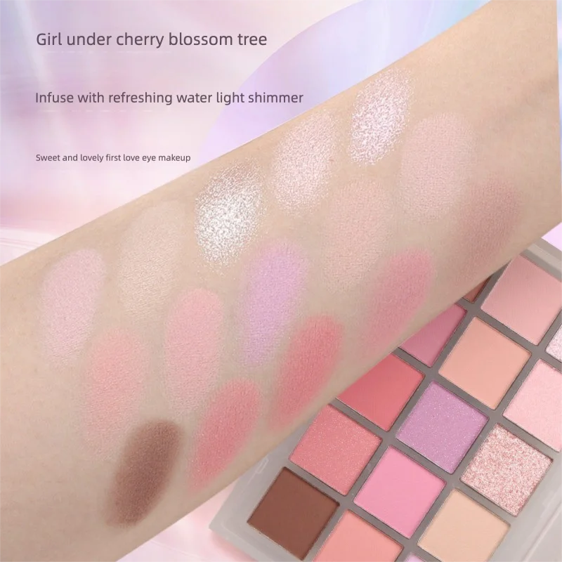 Ucanbe 15-color Ice Mist Purple Eyeshadow Palette Series Pink Low Saturation Korean Style Pinkish Novice Daily Light Makeup