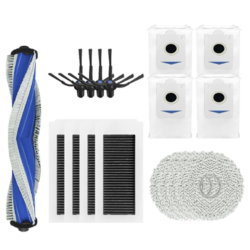 A83G-para Ecovacs X5 OMNI / X5 PRO OMNI Robot aspirador bolsas de polvo accesorios cepillo lateral principal paño de mopa reemplazo