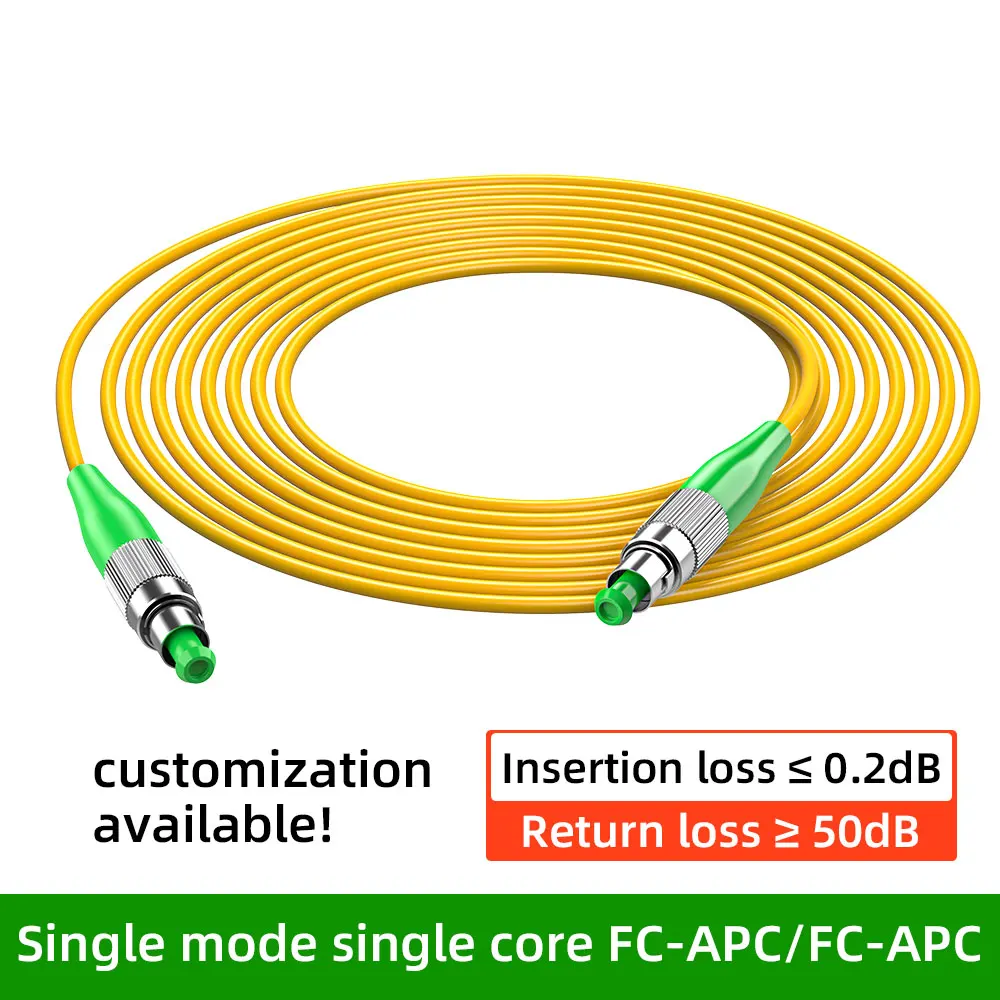 광섬유 점퍼 3mm APC SC-SC LC-LC-FC-ST 단일 모드 단일 코어 테일 파이버 광섬유 연장 케이블 완성형 테일 파이버 1/30M
