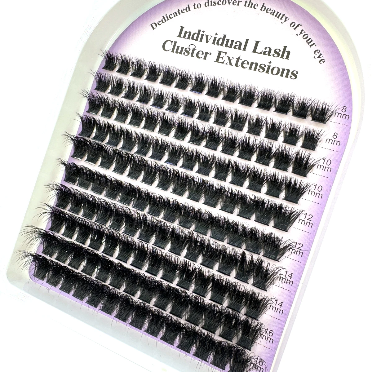 10 Reihen flauschige dicke Wimpern-Cluster 60–160D D/DD Curl Wispy Einzelwimpern 8–16 mm Mix Wimpernverlängerungen Falsche Wimpern – Detail 5