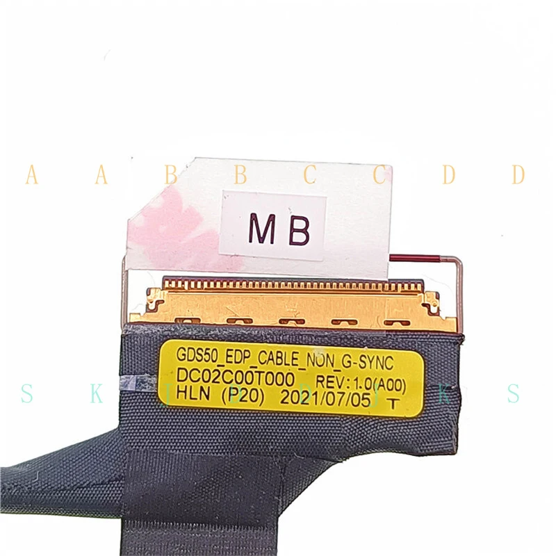 M  LCD Cable for Dell X15 R1 R2 GDS50 No G-SYNC 0F88WG F88WG DC02C00T000
