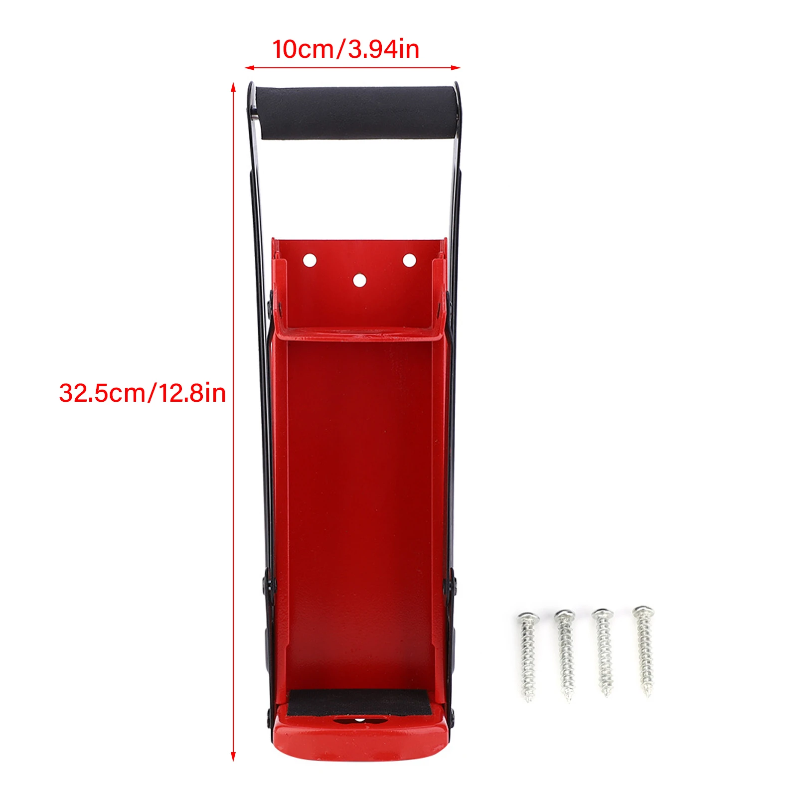 500ML Can Crusher Red Steel Rubber Handle Plastic Bottle Recycling Tool with Opener