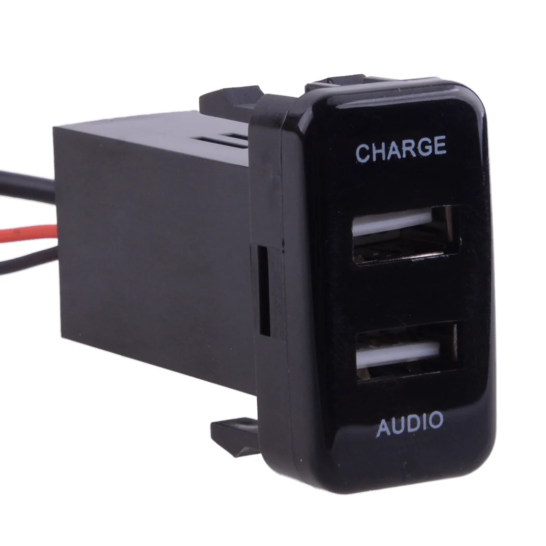 Car Dual USB Audio Charger Port Fit For Toyota FJ Cruiser Fortuner Highlander Tacoma 4Runner Tundra Hilux