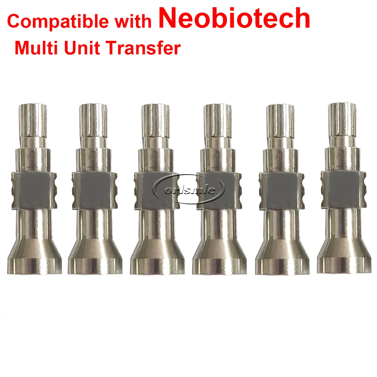 6pcs Multi unit impression transfer MU Open Tray Impression Coping compatible with Neobiotech platform D4.8