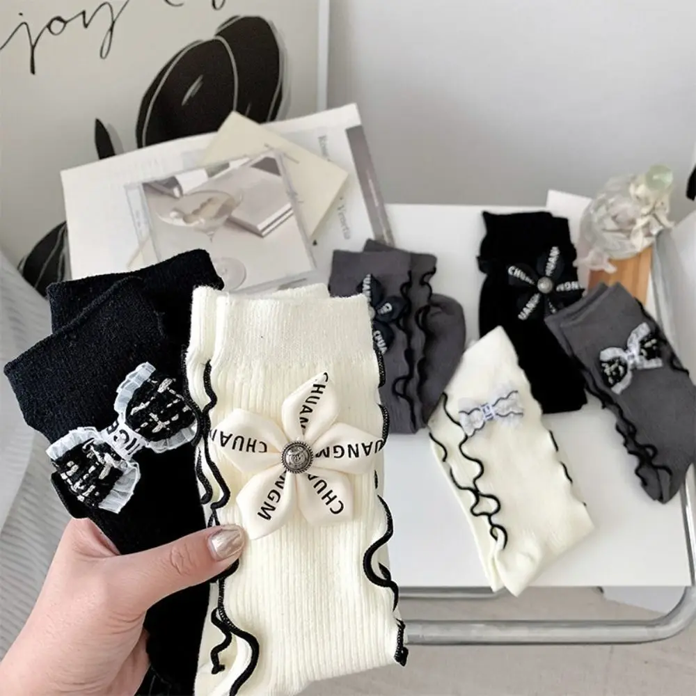 

High Quality Cotton Socks Japanese style Middle Tube Ankle Socks Girl Socks