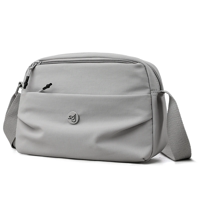 النسخة الكورية الجديدة حقيبة قماش نايلون ملونة معكرون متعددة الاستخدامات للسفر حقيبة مربعة صغيرة حقيبة كروسبودي حقيبة كتف حقيبة نسائية