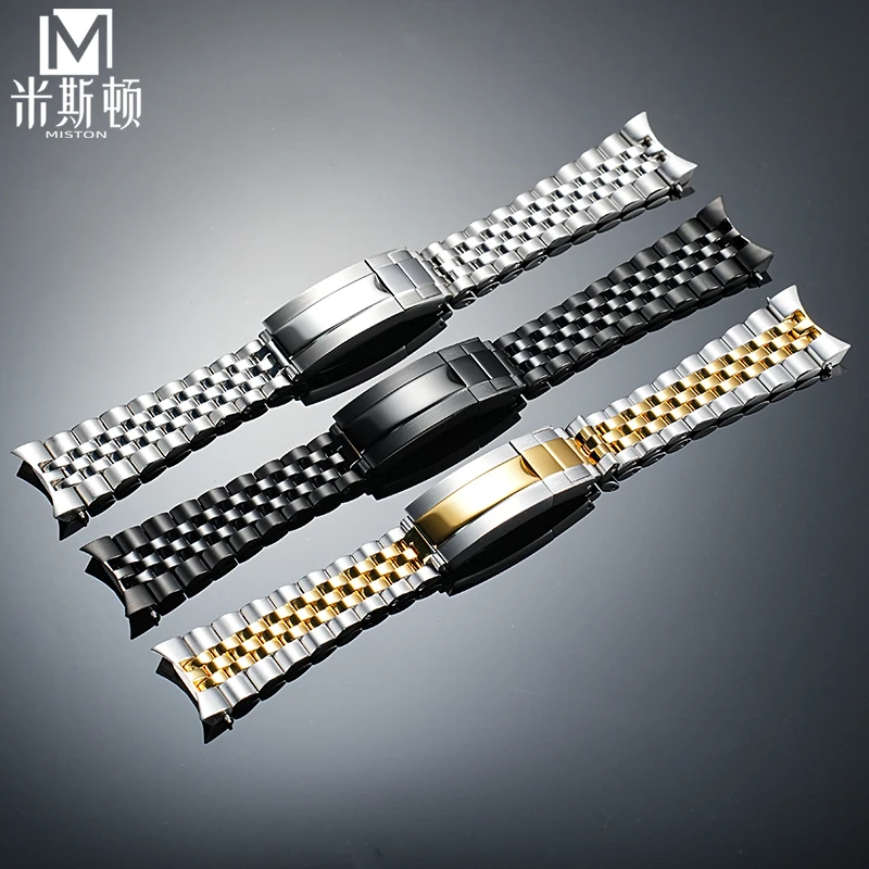 MDV-106 2025 New Curved End Bracelet Metal Wrist Band For Casio Swordfish Duro mdv 106 MTP-VD01 Arc End Stainless Steel Bracelet