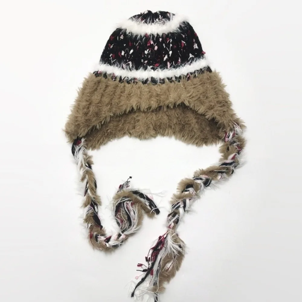 

New Knitted Knitted Hat Thicken Windproof Ear Protection Hat Warm Coldproof Pullover Cap for Outdoor Cycling Skiing