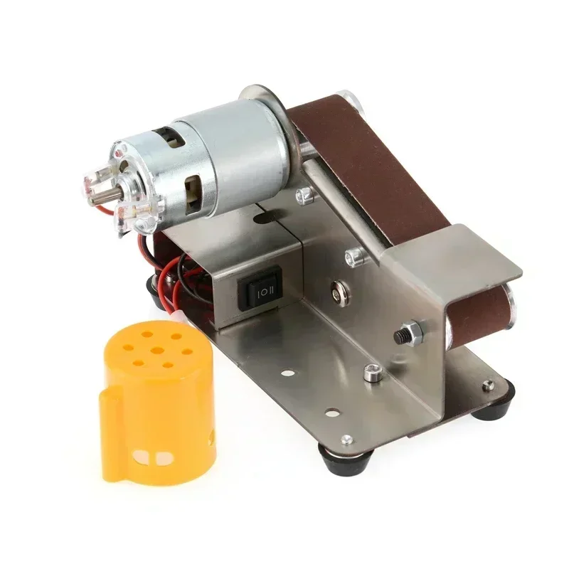 Mini Electric Belt Sander Multifunctional 7 Gears Adjustable Belt Polishing Grinder for Knife Sharpening DIY Grinding Power Tool