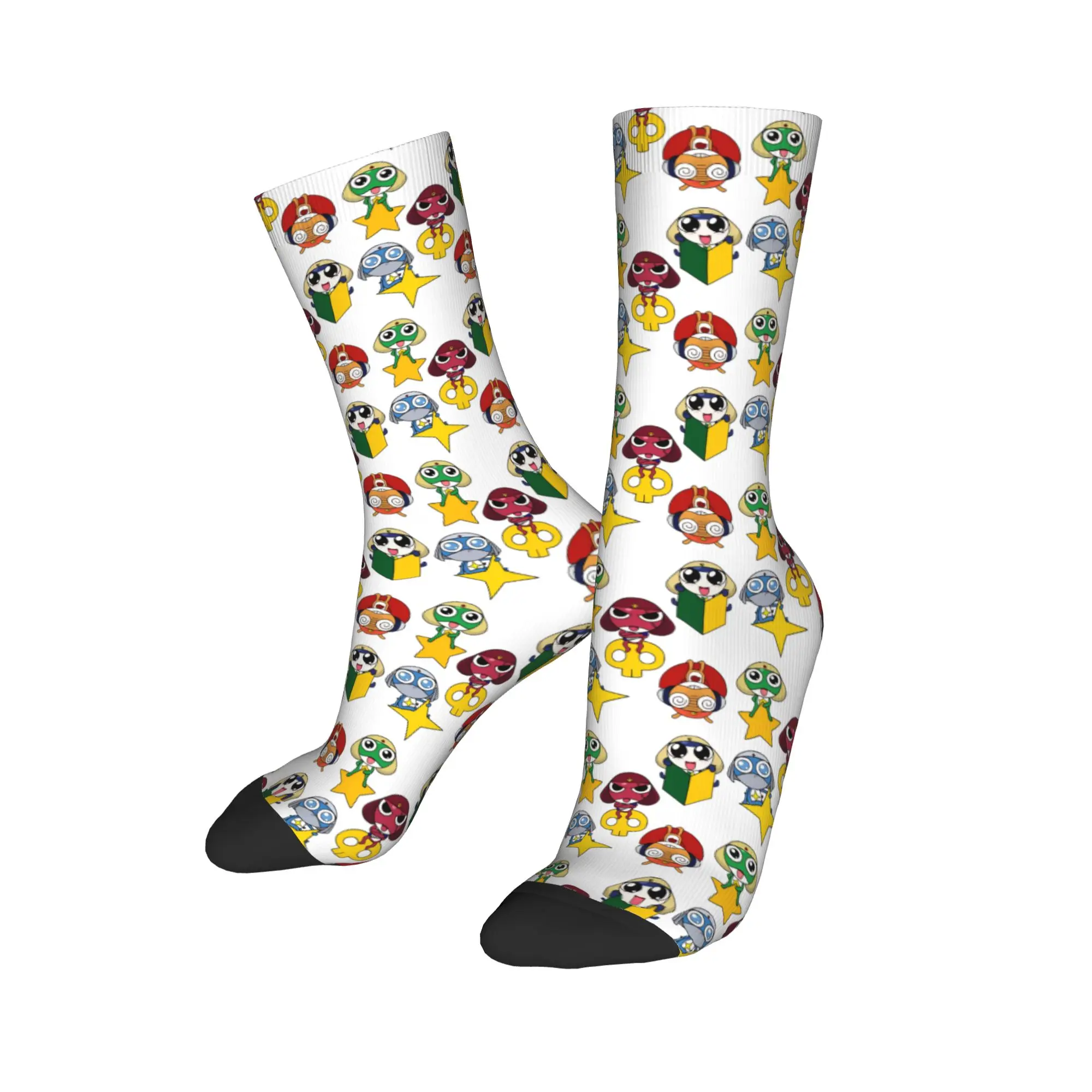 Happy Funny Male Men Socks Harajuku Sgt Frog Keroros Anime Sock Polyester  Graphic Women's Sock Spring Summer Autumn Winter