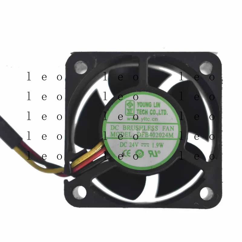 AA for  YOUNG LIN DFB402024M 4CM 24V 1.9W 4020 3-line server Inverter cooling fan
