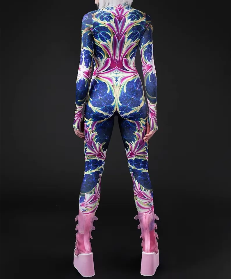 Unisex Steampunk 3D-Digitaldruck Halloween-Party Rollenspiel-Jumpsuit Damen Herren Cosplay-Kostüm Karneval Feiertags-Bodysuit – Detail 11