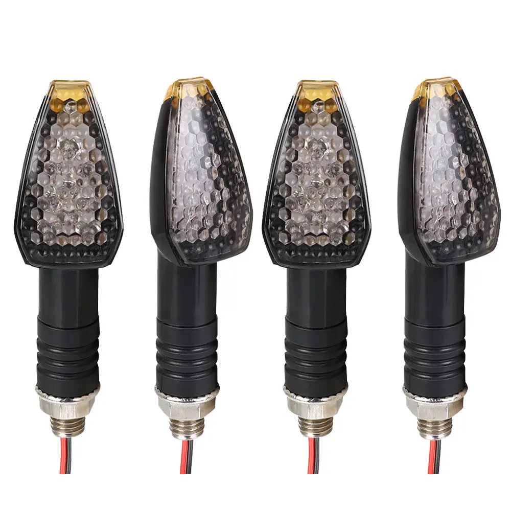 4pcs Universal Motorcycle Accessories LED Turn Signals Long/Short Turn Signal Indicator Lights Blinkers Flashers High Quality