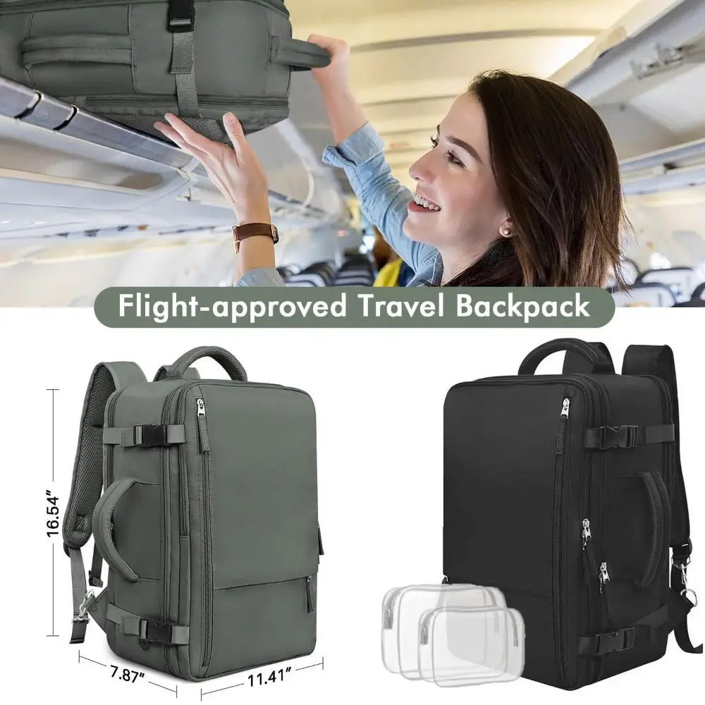 

3 in 1 Travel Backpack Large Capacity Waterproof Hand Luggage Suitcase Multi grid layer Dry wet separation