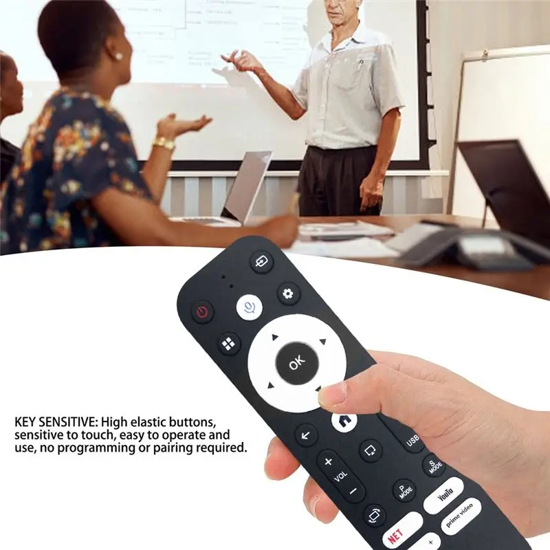 ABUO Replace Voice Remote Control for Gaimoo HY320 4K Projector Remote Control English Voice Function