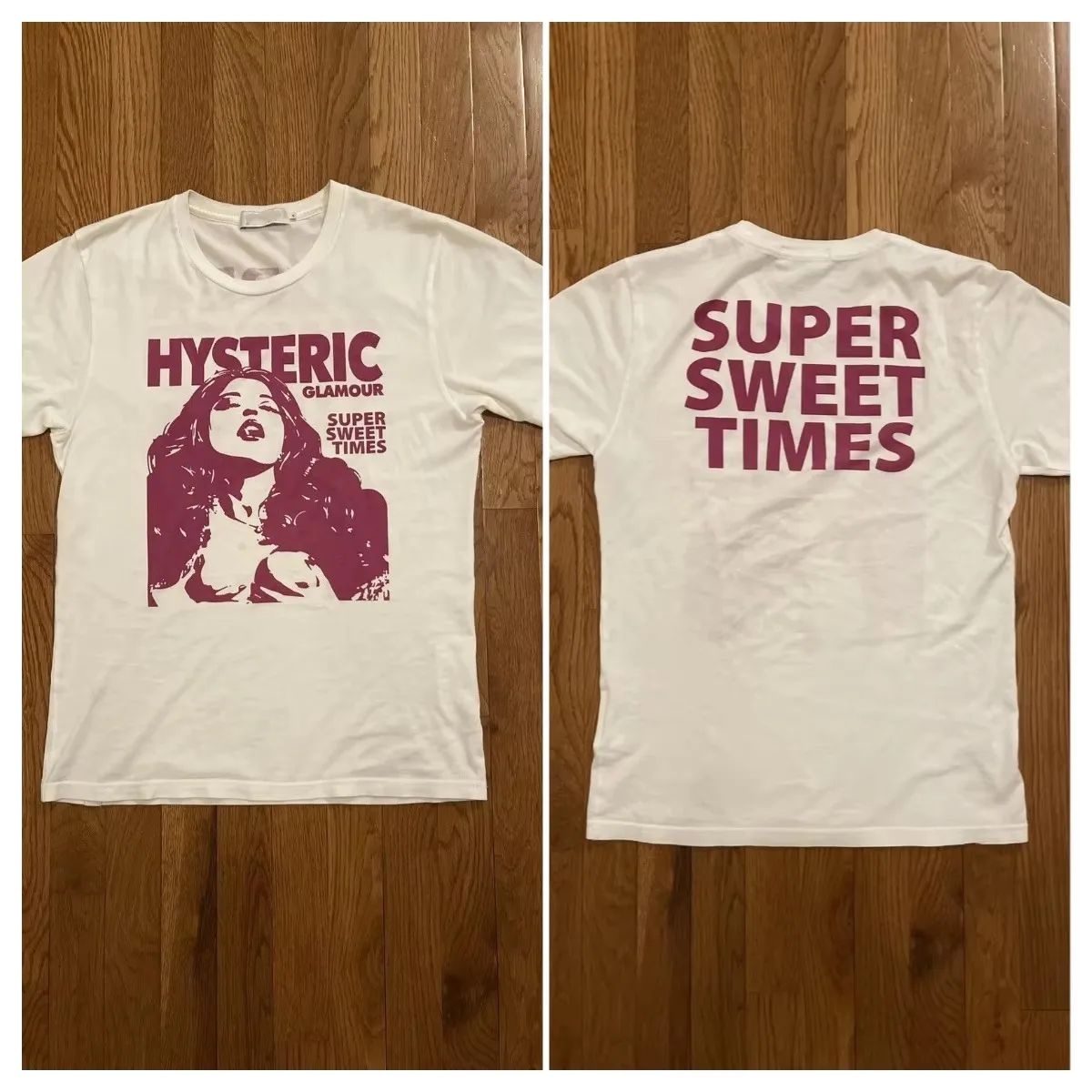 Hysteric Glamour BAD GIRL CONNECTIONS Harajuku Style Trendy Brand Graphic T-Shirt Cotton Men Women Streetwear Tee