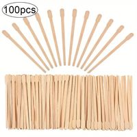 100pcs/200pcs Professional Spa And Home Use Wooden Wax Sticks For Hair Removal And Smooth Skin