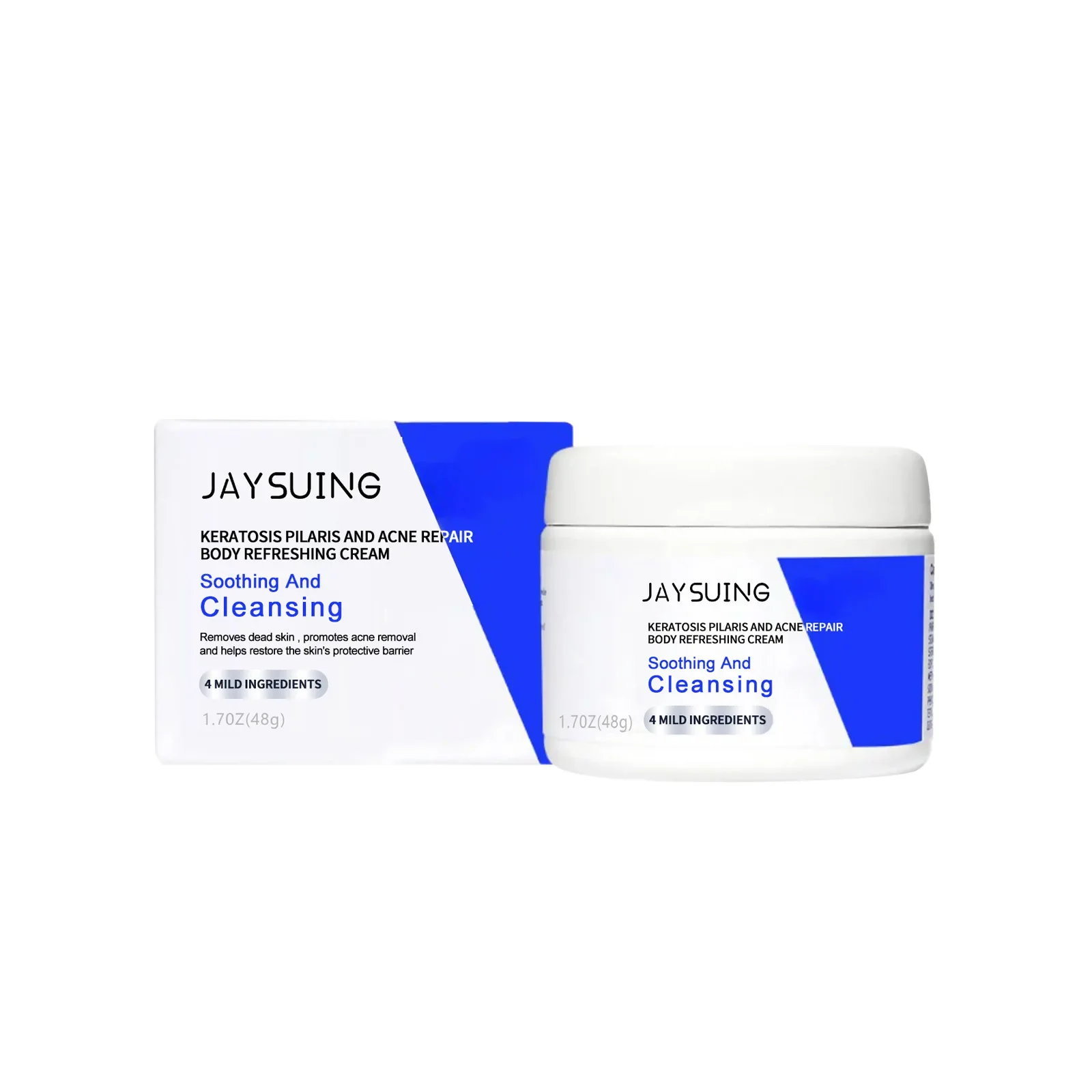 Jaysuking-crema reparadora de queratosis para el cabello, crema reparadora de la piel, limpieza corporal, reparación de espalda, hombro, acné, piel suave, crema iluminadora para la piel oscura