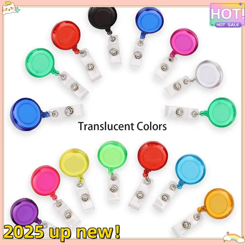 Retractable Badge Reels Badge Holder Retractable Clip 30 Pack Colorful Badge Clips Holders For Name ID Card Key Card