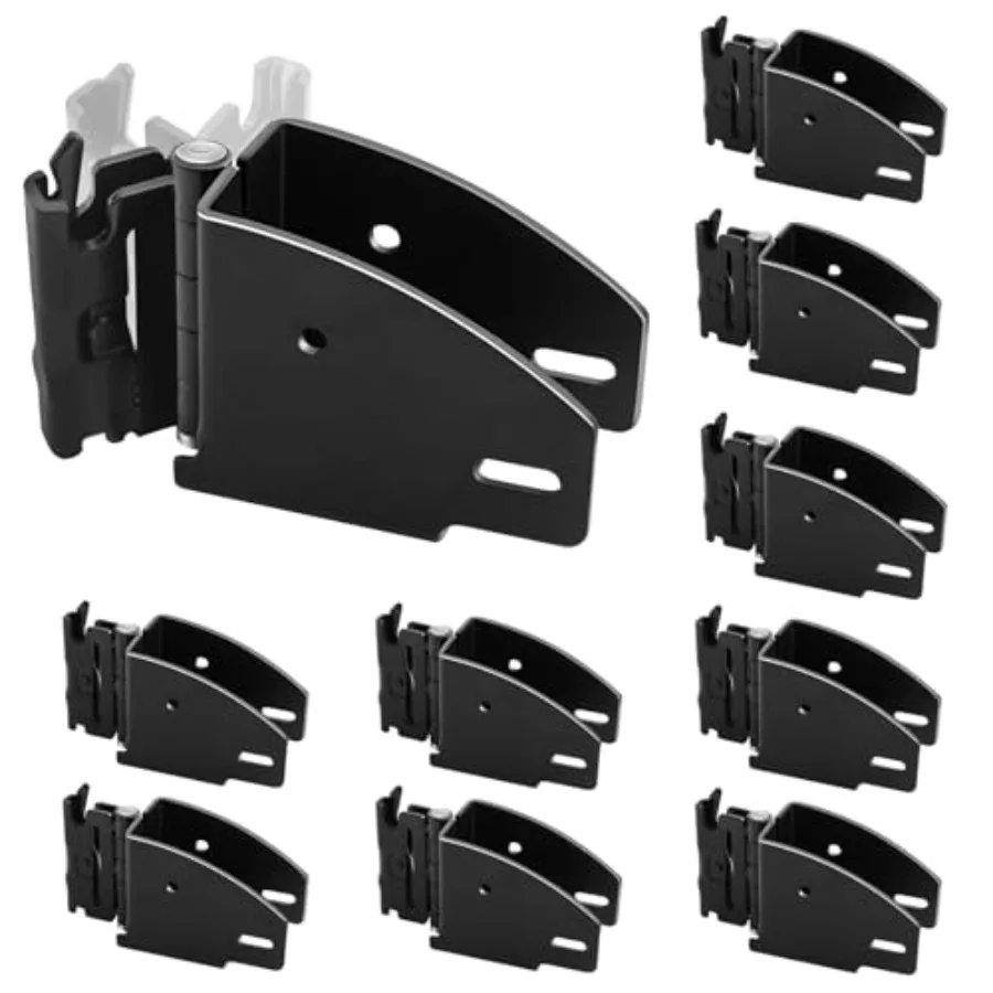 

ETrack Wood Beam End Socket Bracket Rotating 10 Pack E Track 2x4 Swivel Bracket for Wood ETrack Accessories Black for ETrack Ti