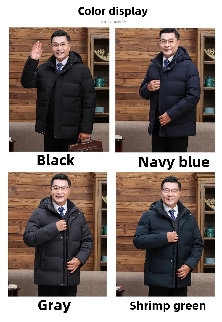 Men's Down Coats And Parkas Warm Winter Down Jacket Hooded High Quality Puffer Jacket Man Snow Peak Windproof Luxury Padding