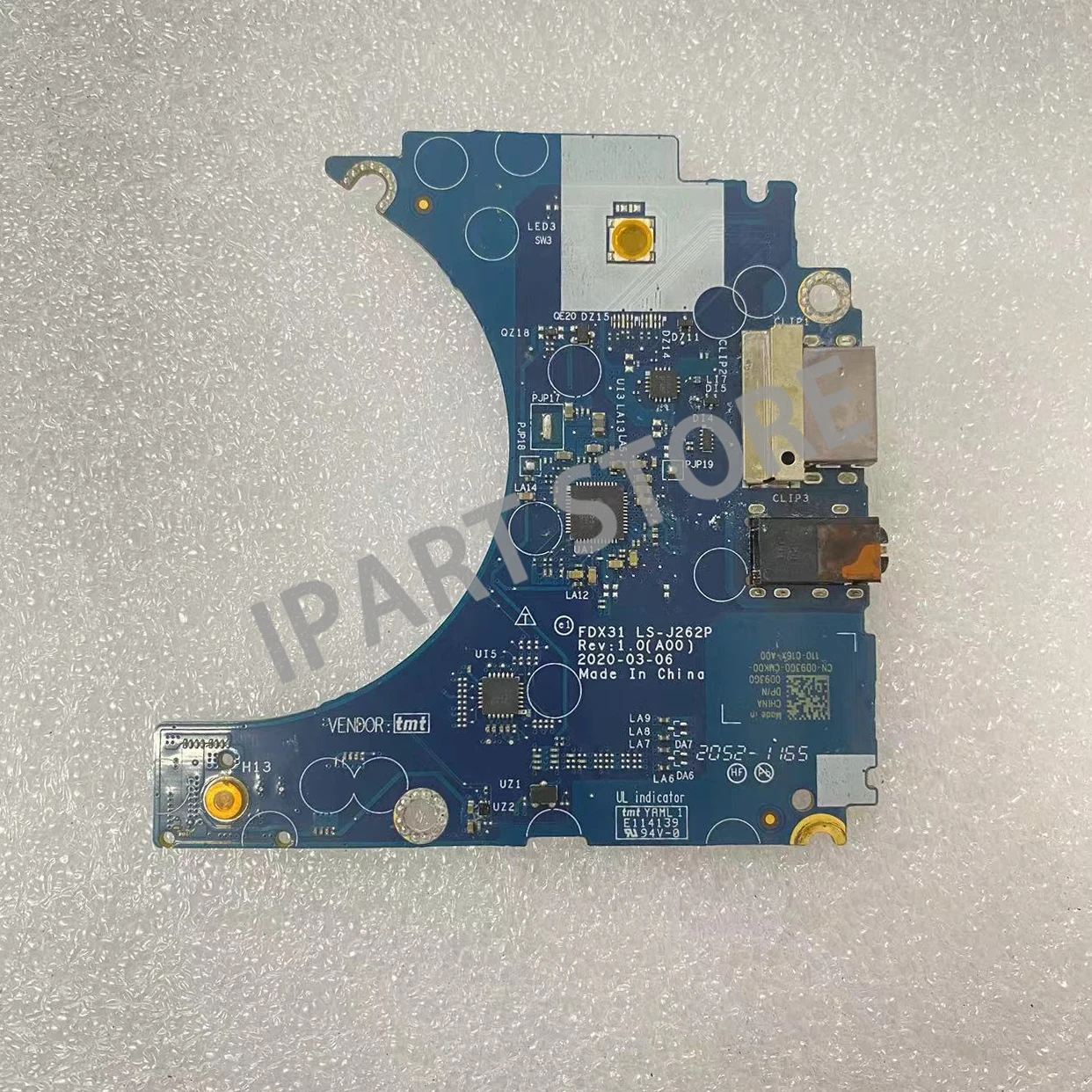 

FDX31 LS-J262P For Dell Latitude 7310 USB Audio Port Wlan IO Board CN-0D93G0 0D93G0 D93G0 100% Tested