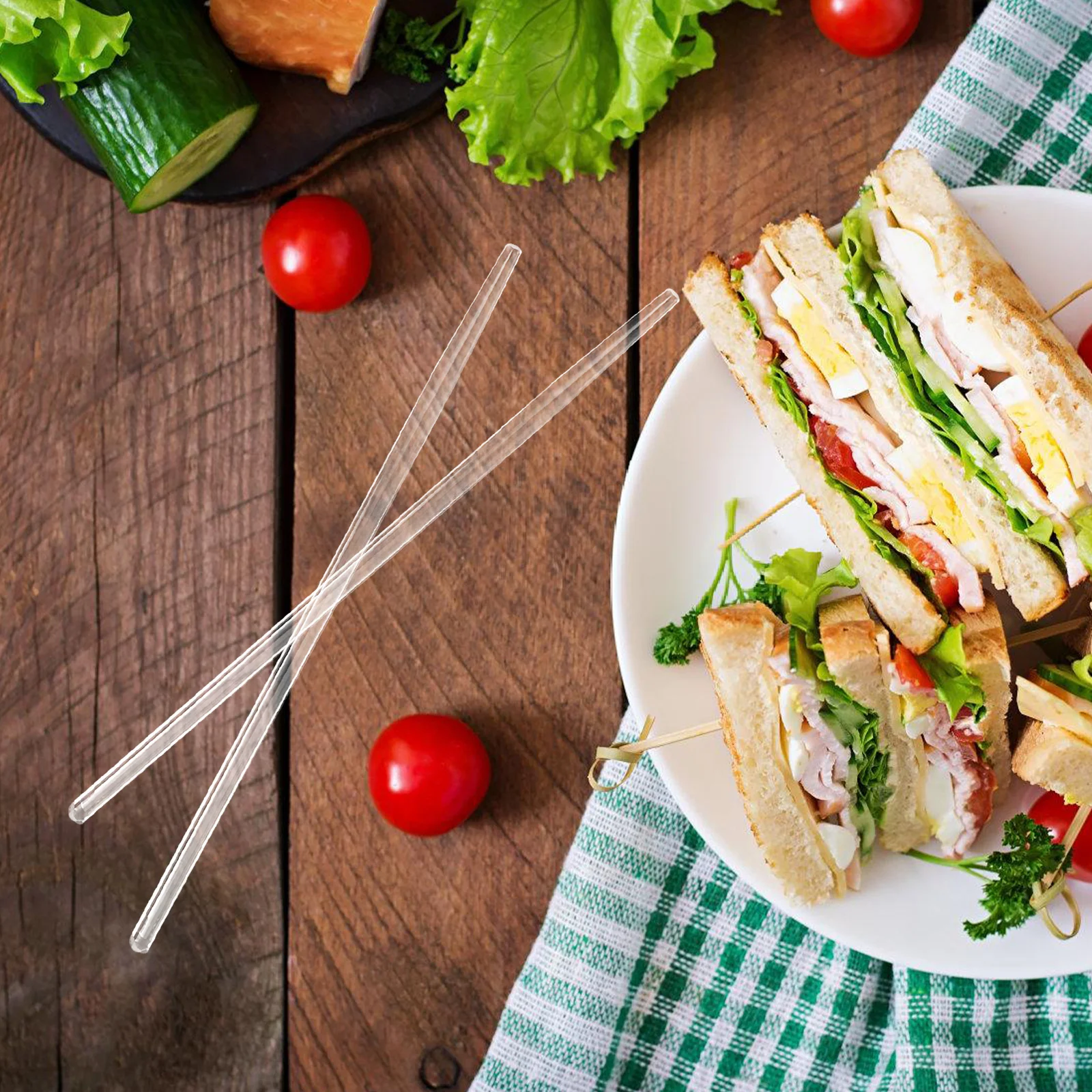 

1Pair Glass Chopsticks Reusable Transparent Sushi Ramen Eating Utensils for Travel Camping Dinner Party Household Kitchen