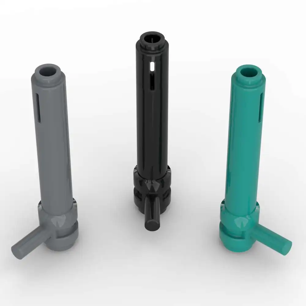 MOC 10個入り 87617 1x5 1/2 バーハンドル付き 積み重ね可能 交換可能 ブロック シリンダー 積み木 おもちゃ 大人 男の子 ホリデーギフト