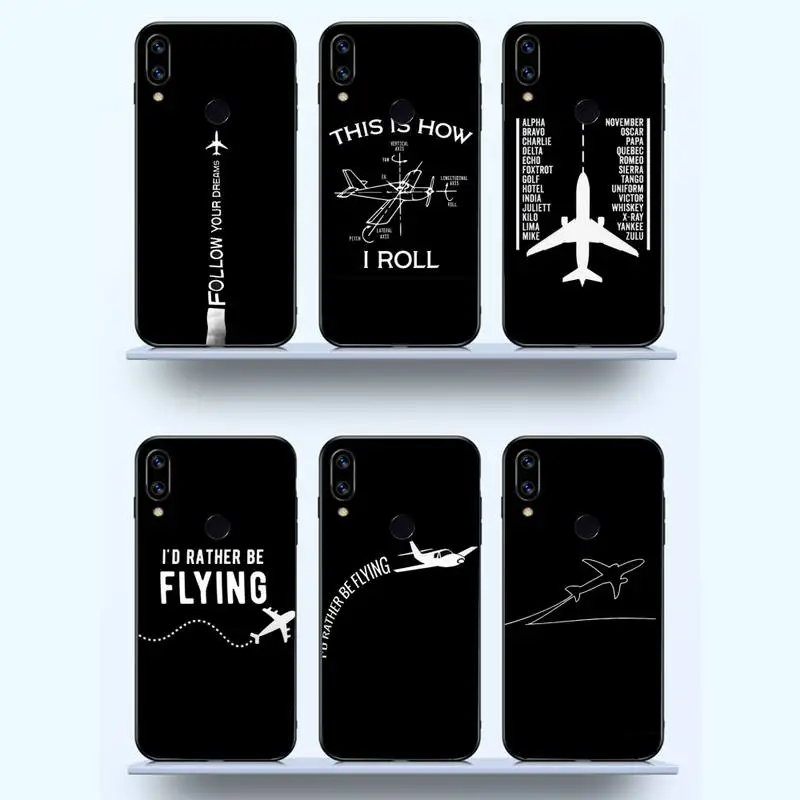 Aircraft Helicopter Airplane Pilot fly Phone Case For Xiaomi redmi note 12 11 10 7 8 9 4G 5G T S i ultra poco X3 pro