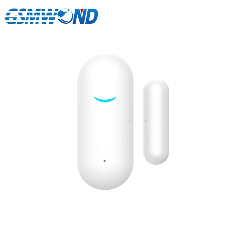 Tuya WiFi Door Window Sensor White Open / Close Detector APP Reminder Work With Tuyasmart APP Compatible With Alexa Google Home