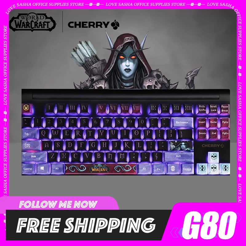 CHERRY G80-3000/3494 Keyboards Wired Customized Roman Numerals Gaming Keyboards Gasket Hot Swap Red Switches For Pc Gamer