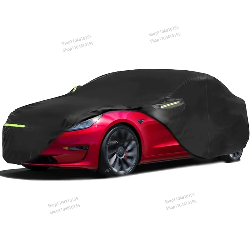 

Car Cover Waterproof All Weather Protection Outdoor Car Covers Snowproof Windproof with Charge Port Opening for Tesla Model 3