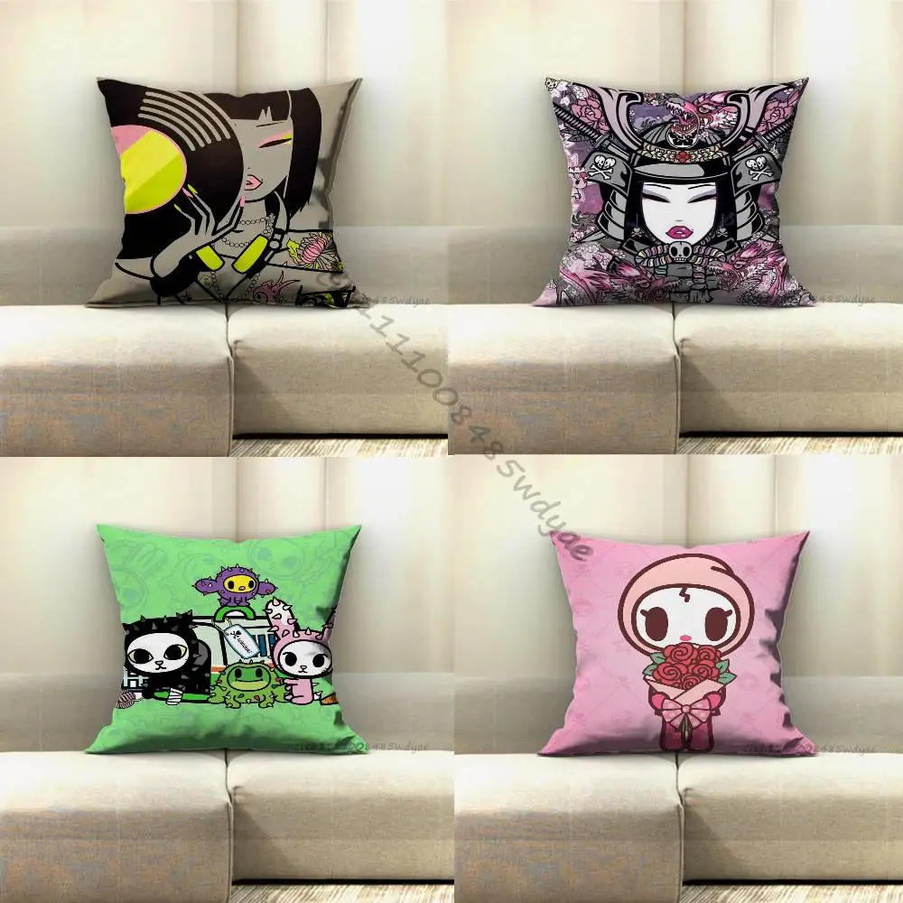 T-TokidokiS Pillow Case Pillow Case Living Room Sofa Cushion Cover Suitable For Home Bedroom Room Decoration