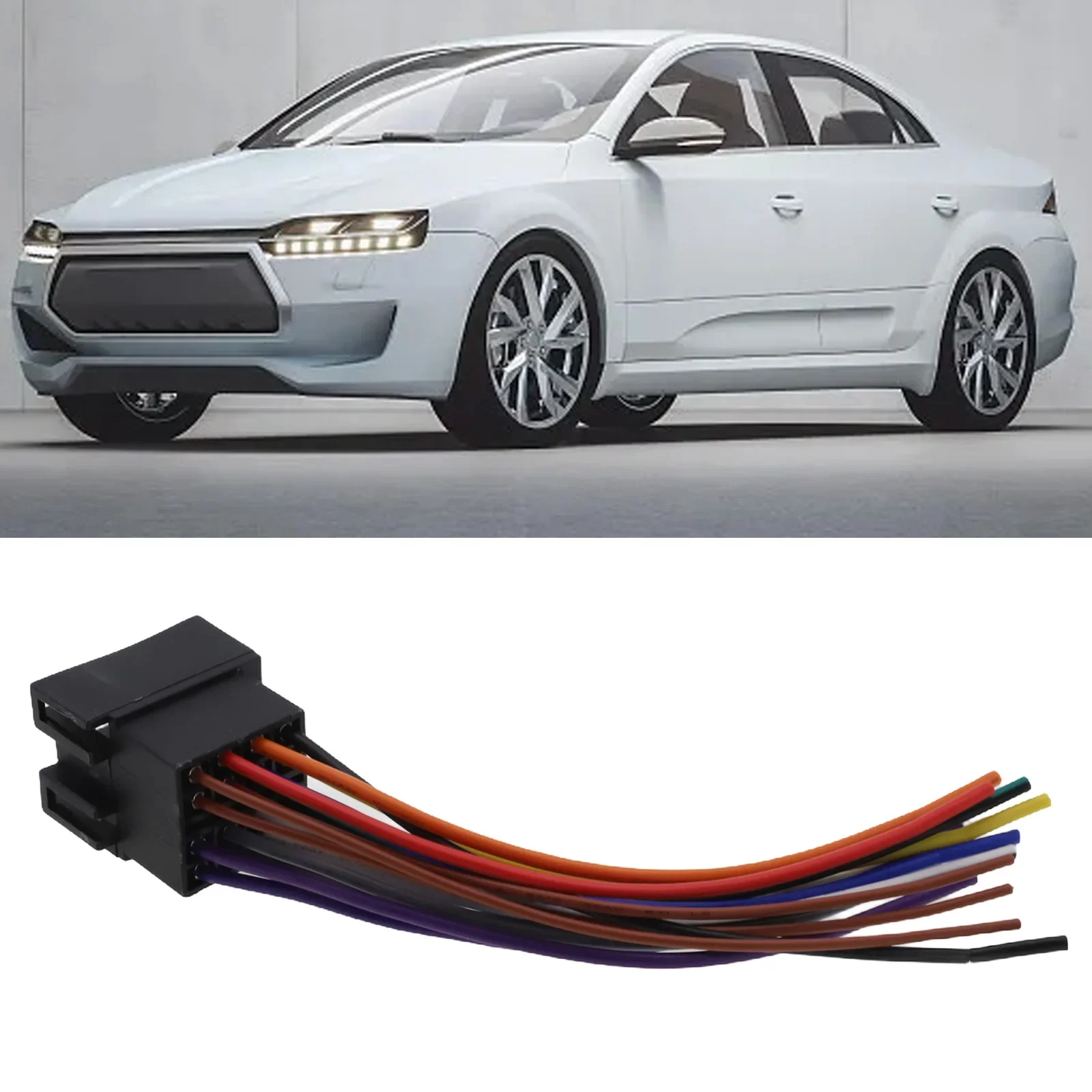 

Car-Universal Adapters Wire Harness Adapter Female-ISO Wiring Harness ABS Car Radio Adaptor Connector Wire-Plug Kit Car Parts