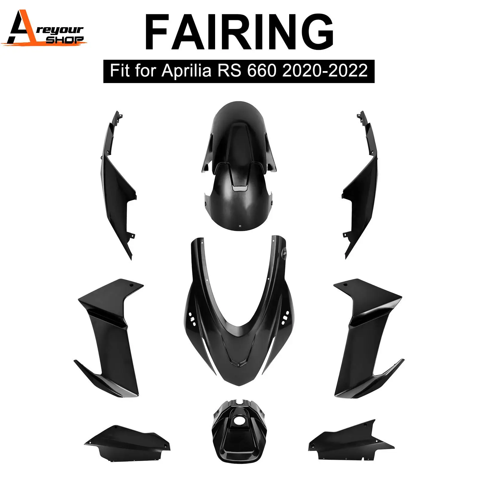 

Areyourshop Bodywork Fairing ABS Injection Molding Unpainted for Aprilia RS 660 2020 2021 2022