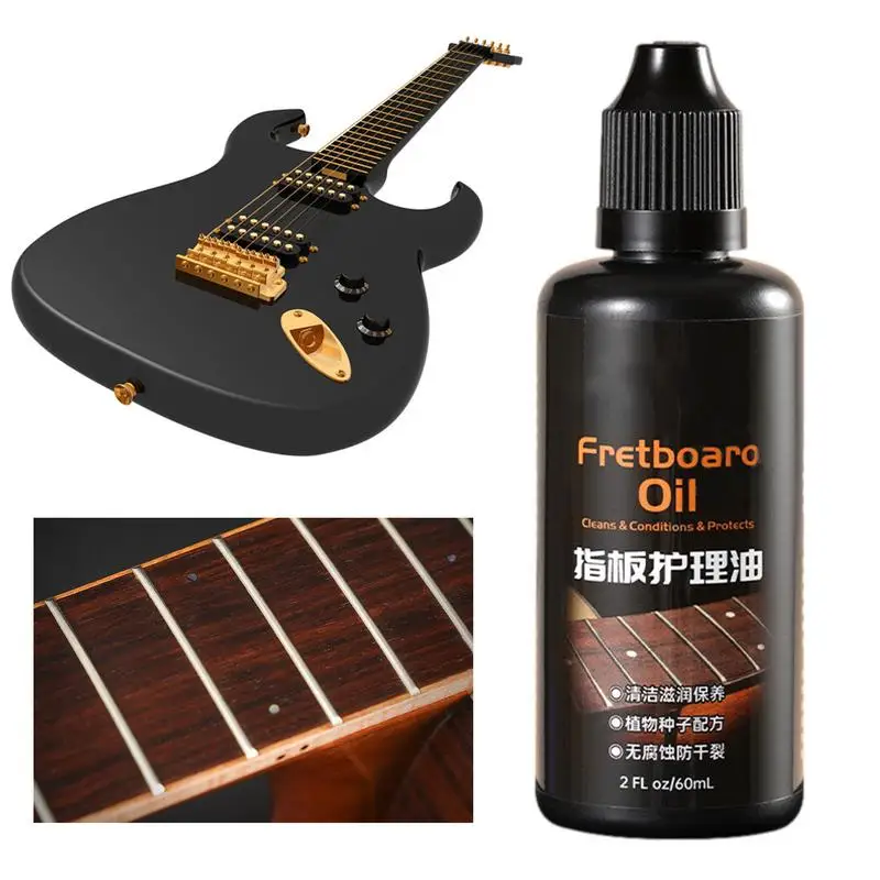 Guitar Fretboard Oil Guitar Lemon Oil And Cleaner For Fingerboard Care Portable Guitar Cleaning Polish And Oil Care Kit