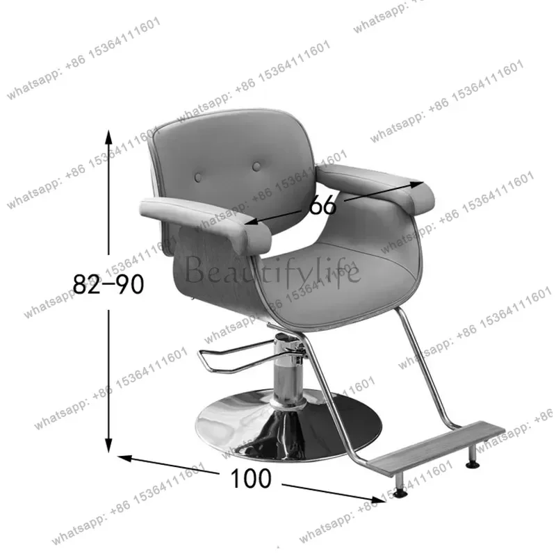 LJY Salon Unique Barber Chair Professional Simple Nordic Modern Barber Chair Trendy Comfortable Silla Barbero Commercial Furnitu