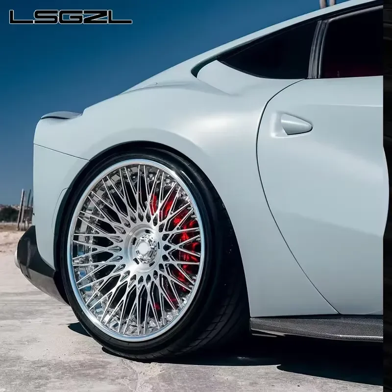 i LSGZL 2-piece Custom Forged 18 19 20 21 22 Inch 5x112 5x114.3 5x120.65 5x127 5X130 6x139.7 Aluminium Alloy Passenger Car