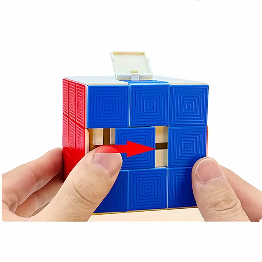 MagicRongdao 3Dデジタルキューブパズル,幼児教育,スライド追跡,楽しいおもちゃ