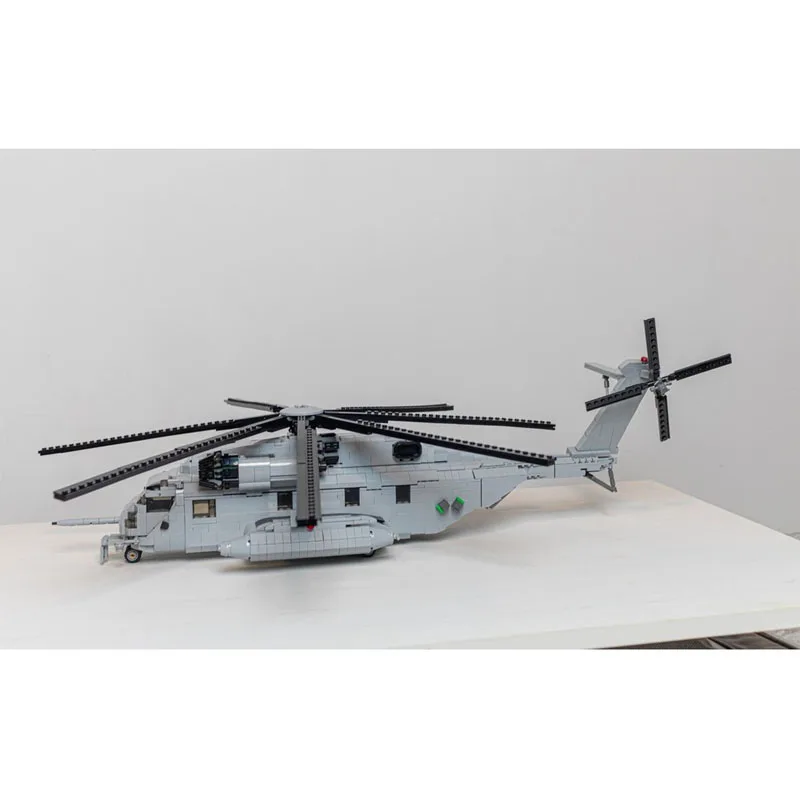 MOC-127265 Klasyczny helikopter lądowy CH-53E Super, model z klocków konstrukcyjnych, 2099 elementów, kreatywne klocki MOC dla dzieci, dla chłopców