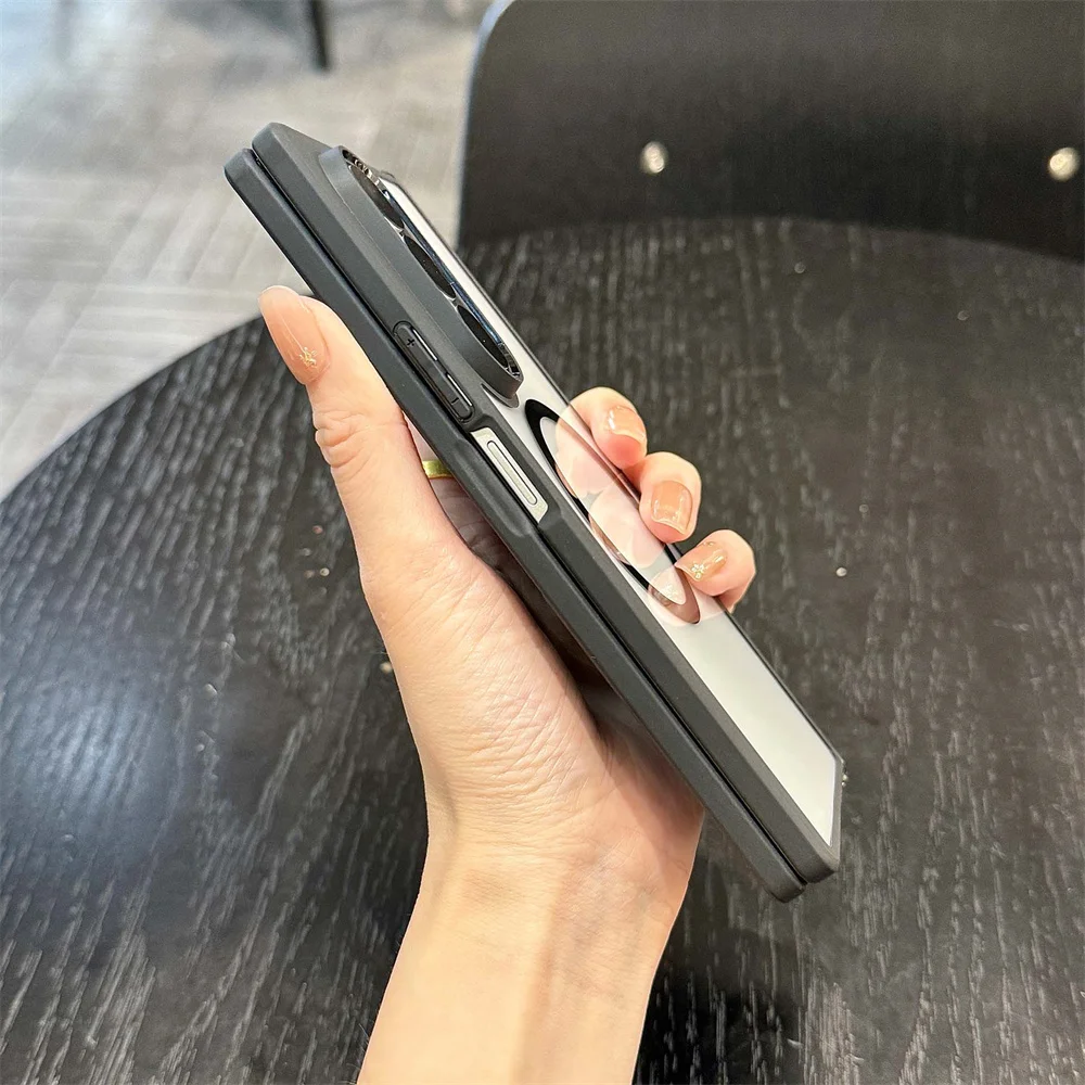 Fold8 Hülle für Magsafe Magnetische Matte Handyhülle für Samsung Galaxy Z Fold 7 8 5G Ultra Transparente Scharnierschutzabdeckung – Detail 6