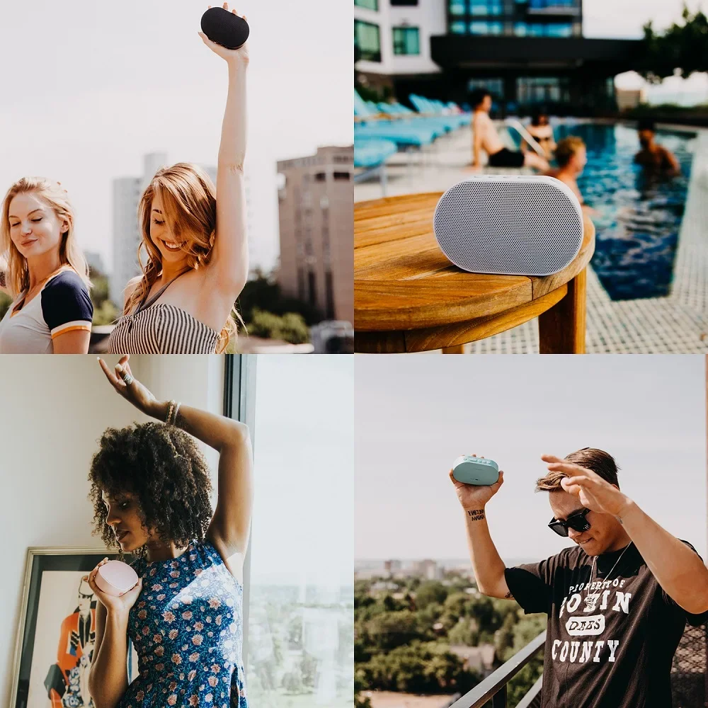 GGMM-Altavoz Bluetooth portátil, reproductor de música con asistente de voz, Mini altavoz inalámbrico, compatible con Alexa, Spotify